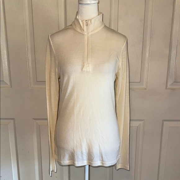 Icebreaker Merino Bodyfit Basics 200 Quarter Zip Long Sleeve Base Layer Top - Picture 1 of 5